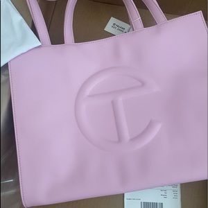 Bubble gum pink medium Telfar shopping bag